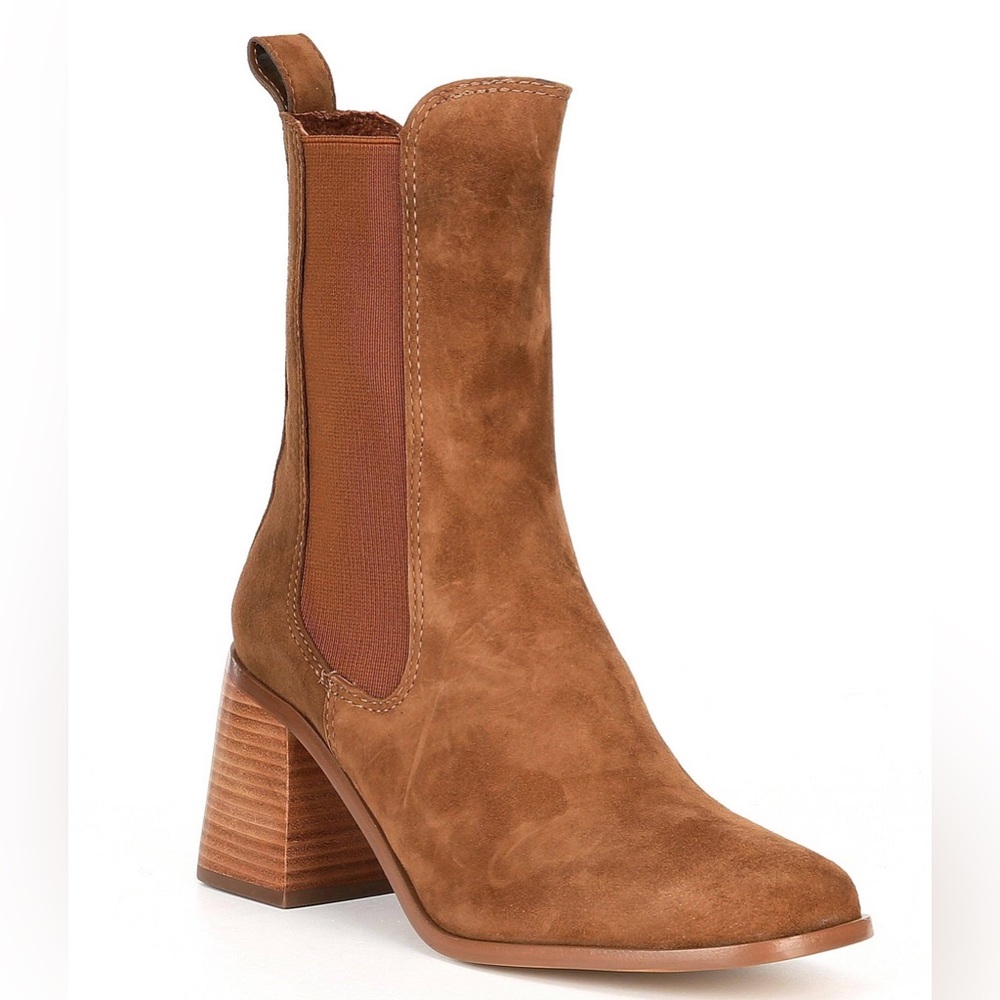 Steve Madden Argent Boots in Chestnut Suede 7.5